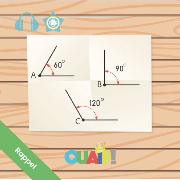 Rappel : nommer les angles !