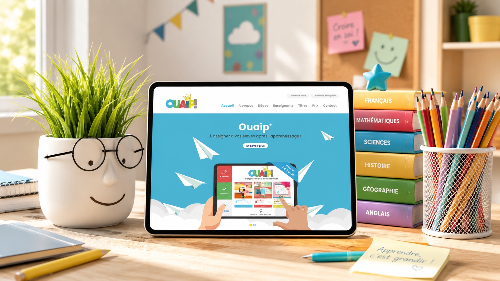 Ouaip et les apprentissages en classe
